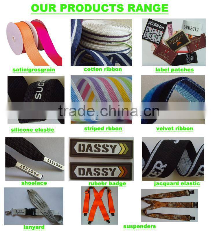 fashon sation polyester woven ribbon