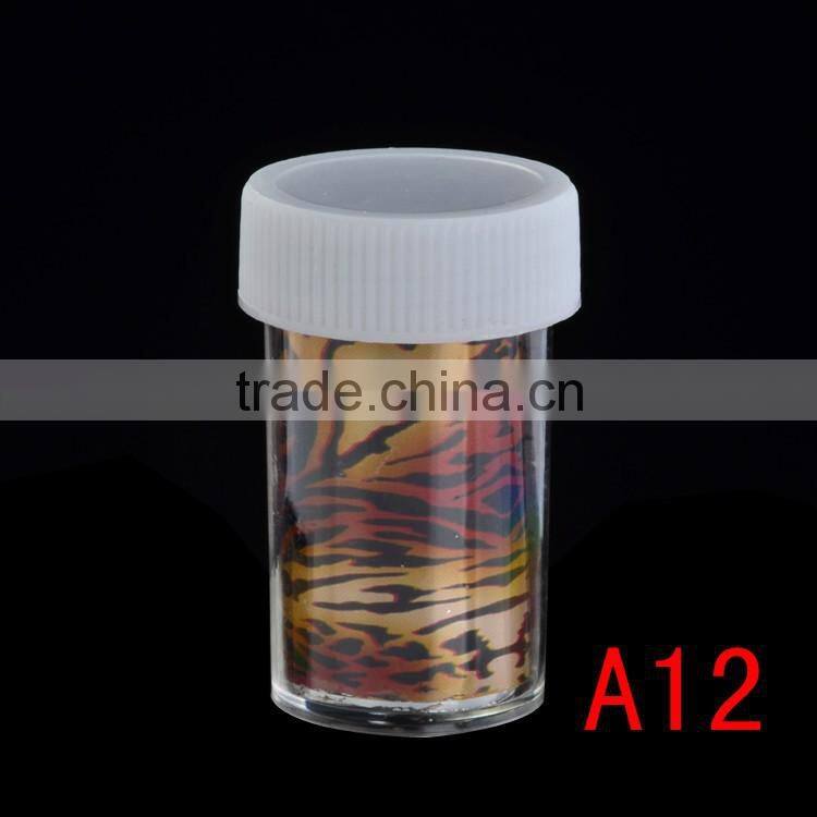 Color Nail Art Wraps Glitter Sticker Decal Polish Decoration Transfer Foil Decal