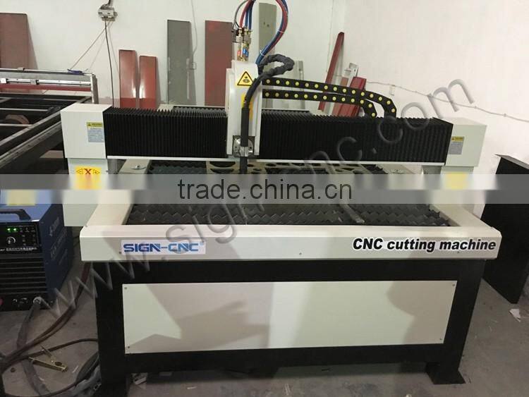 Best price metal plasma cutting machine,1300*2500mm plasma cutting table cnc plasma cutter for steel