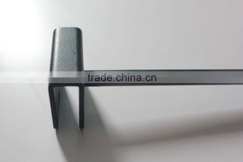 Metal Chrome Clothes Hanging Hook for 13*38mm Rectangular Tubing