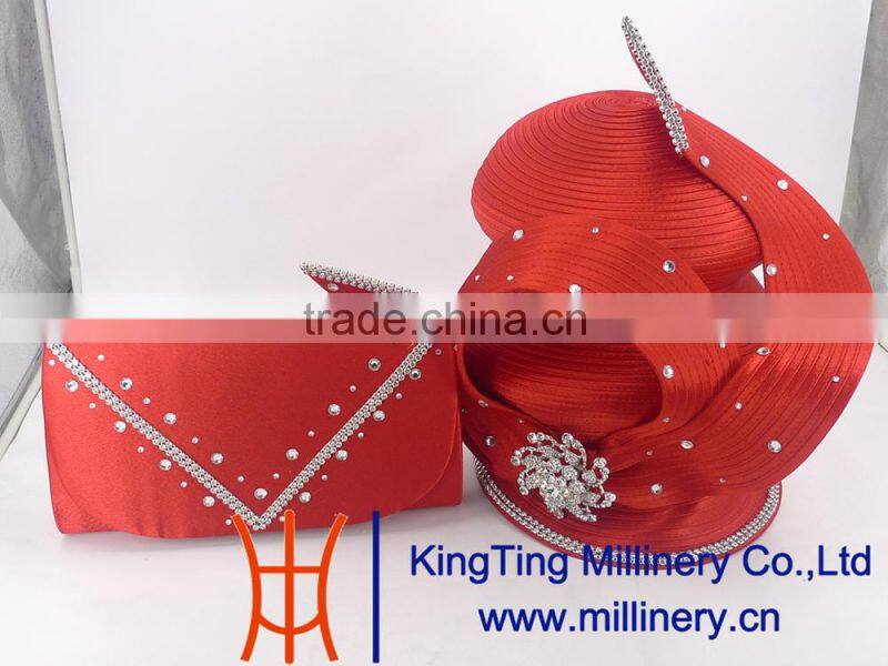 Ladies Hand Made Church Hat With Fancy Purse For Sale