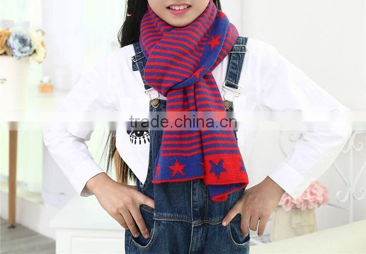 Knitted wool fabric kids scarf wholesale