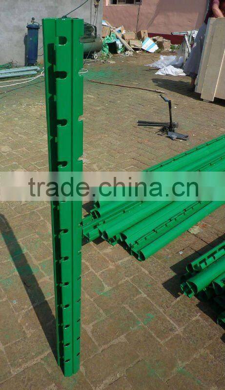 Peach post for fence