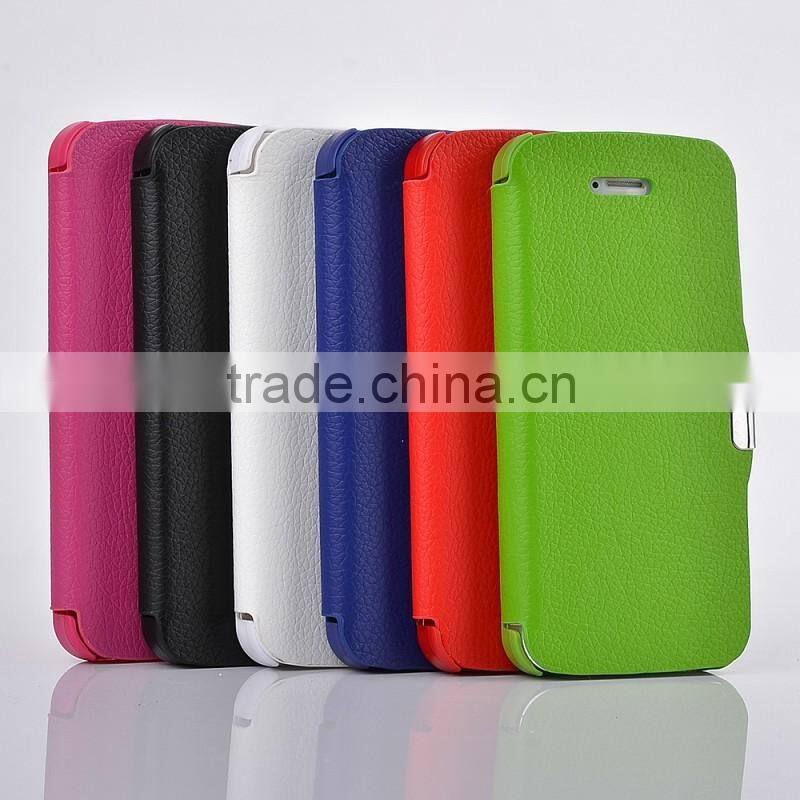 Colorful Lychee Litchi Pattern Magnetic Flip Leather Case For Sony Xperia E/E1/E2/E3/E1mini