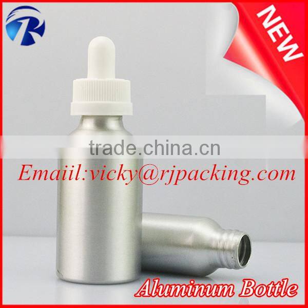 30ml Dark Red essential oil bottle with Aluminum dropper in stock