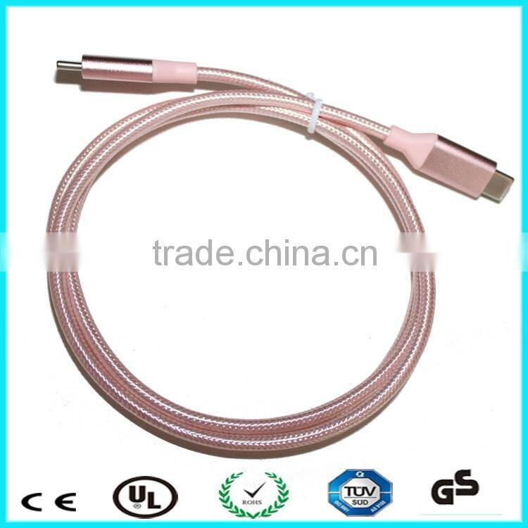 1m braided Reversible 10Gbps USB 3.1type-c to type-c cable