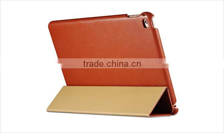 High Quality Side Open Leather Smart Case For iPad Air 2