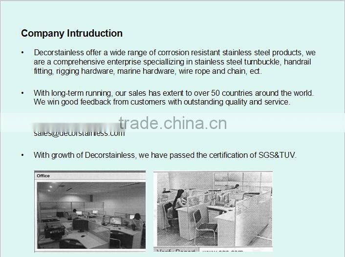 Stainless steel turnbuckles