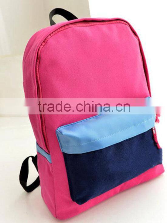 2015 College Popular Canvas girls Backpack