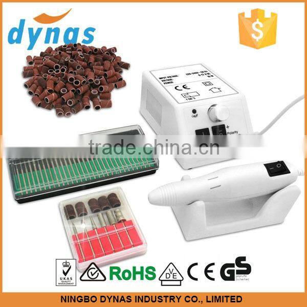 Electric Pen-Shape Nail Drill 6 Bits Acrylic Tool Sanding Bands For Professional salon, Studio or Home Use