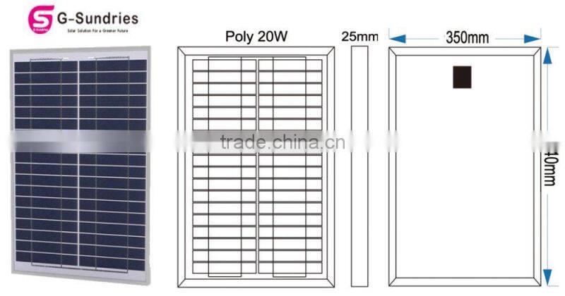 High quality 20 w solar panel