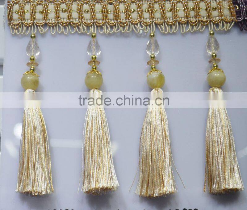 various colors tassels in the market of popularity,decorator fringe tassel