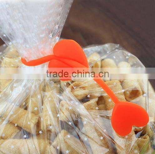 Hot Sale Eco-friendly Silica Gel Sealing Clip Food Bag Bands Bobbin Bundled Winder Belt Wire
