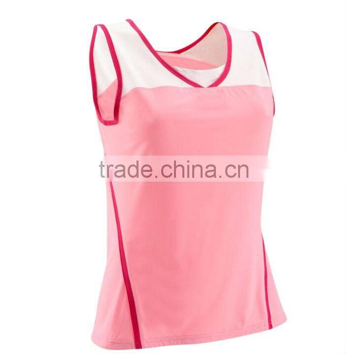 Hot Sales Dry Fit Stretch Running Colorful Singlet For Women