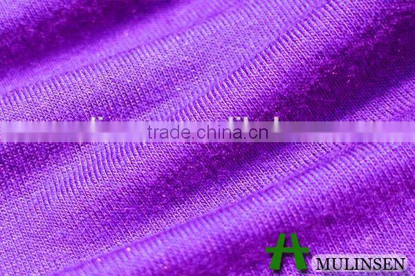Knitting dyed poly rayon fabric for clothes