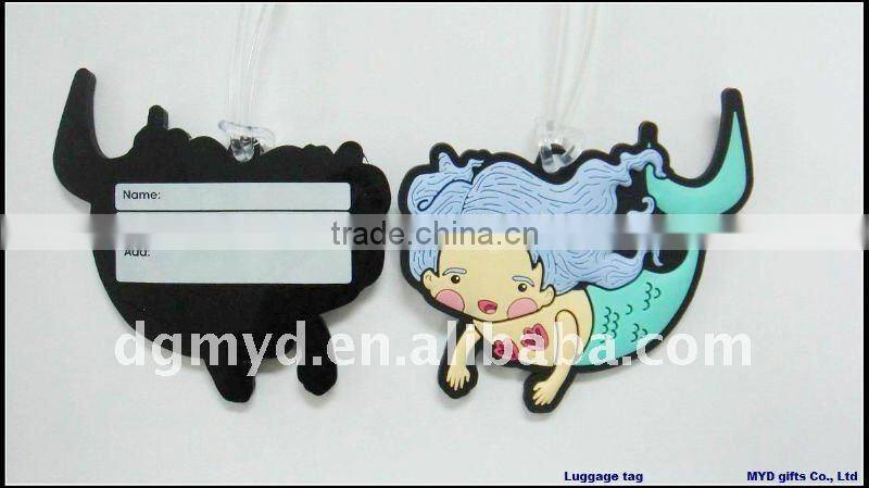 Beautiful and special 3D Soft pvc craft luggage tag