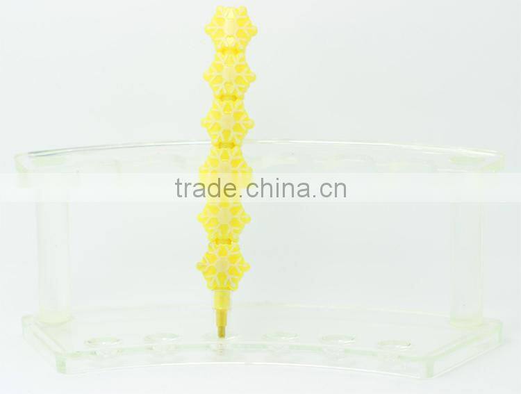 Chrismtas snowflake stackable crayon 6pcs coloring pencil