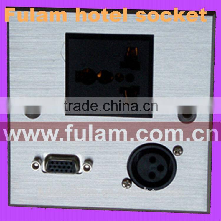 smart home OEM 86 type brushed aluminum fiber panel Wall Switch