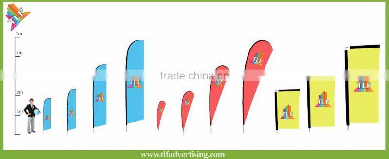 Outdoor waterproof double-sided printing wall flag pole bracket