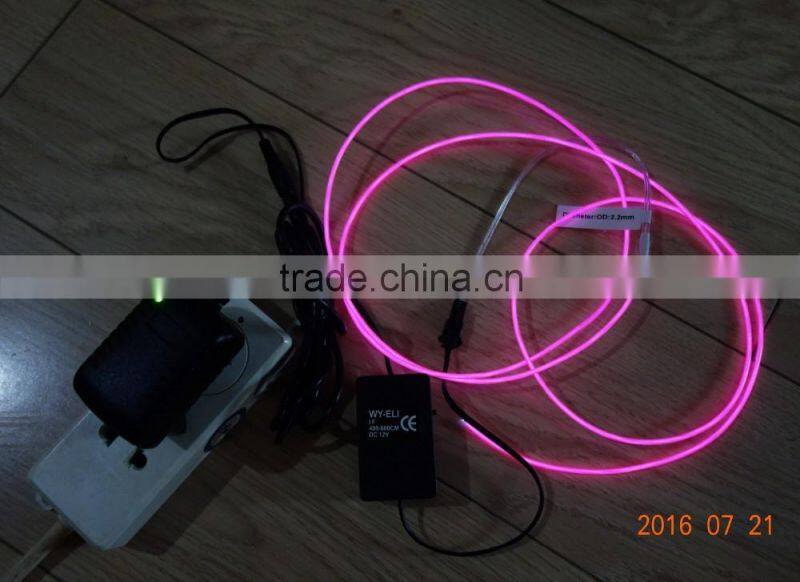 AC110V-240V Flash INVERTER"Polar light 2"OD:2.2mm Purple EL WIRE