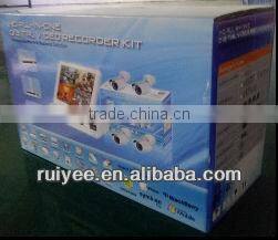 DVR-7014KS 4 Channel CCTV DVR Kit H. 264 4x Outdoor Waterproof Night Vision IR Cameras