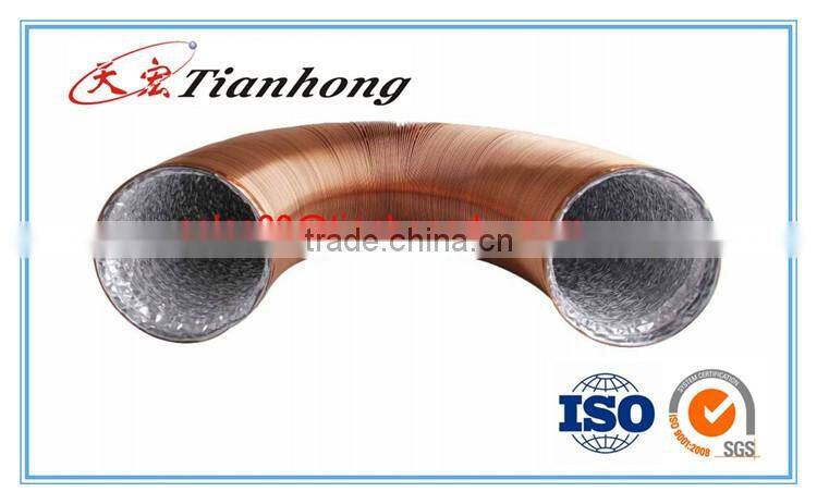 single side aluminum and plastic composite white PVC tape for flexible duct discount AL foil product in tianhong