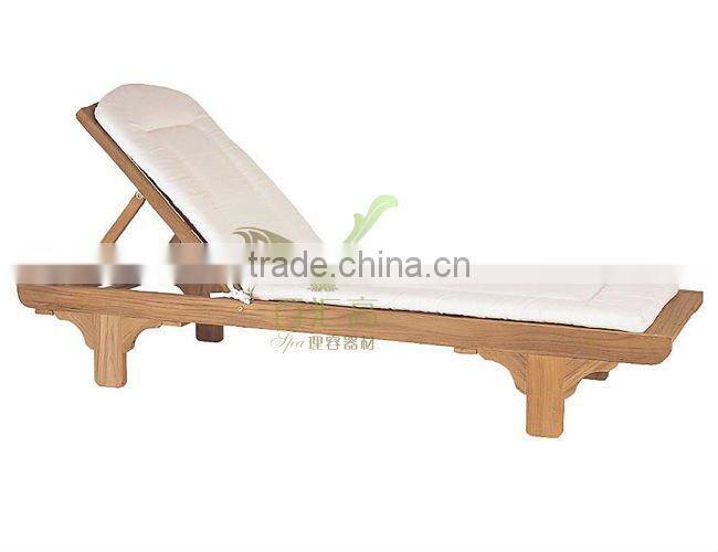 wooden lazy loung chair wooden sun chair relax chair wooden spa massage lazy chair
