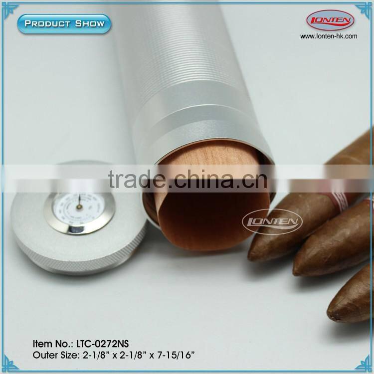 Cigar aluminum tube humidor