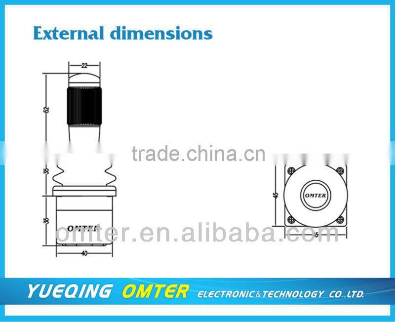 OM900 three axis Hall type industrial joystick