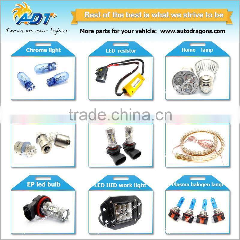 2016 Hot selling T20 white, green, blue, red, amber, yellow 7443 chrome t20 bulbs
