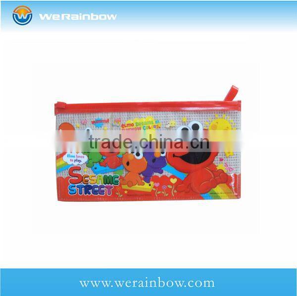 promotional kids clear plastic pvc zipper pouch bag