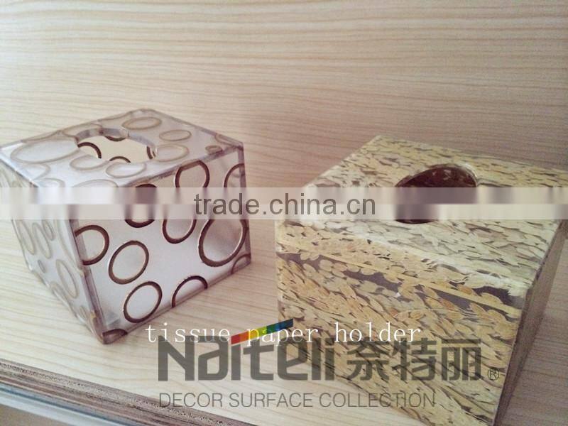 Backlit Bathroom Amenity Tray Square Serving Acrylic Tray Wholesale