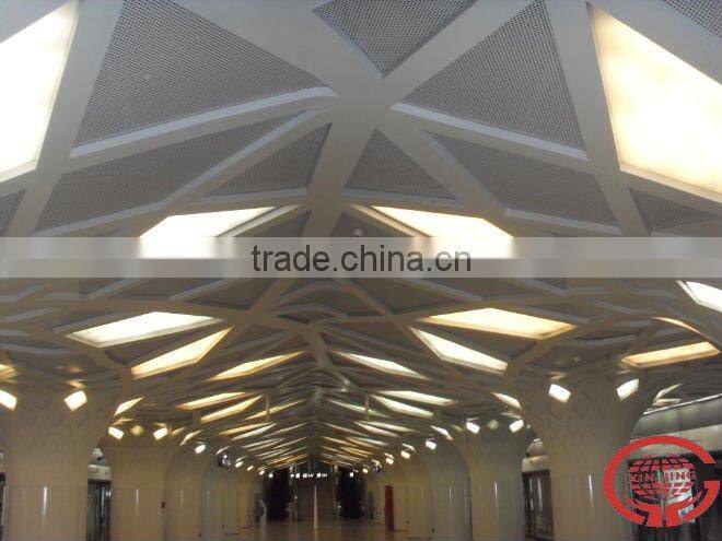 aluminum Acoustic ceiling panel /triangle perforated ceiling tiles