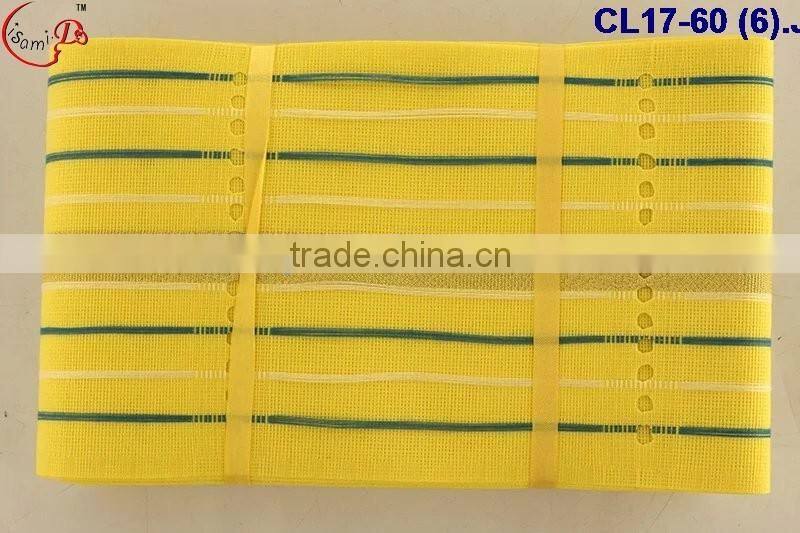 CL17-60 (7) mixed color Aso oke headtie matching dress or cloth headwear headtie