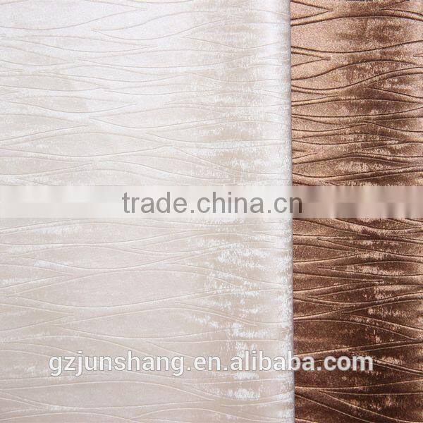 Semi PU embossed upholstery leather for home decoration and furniture usage