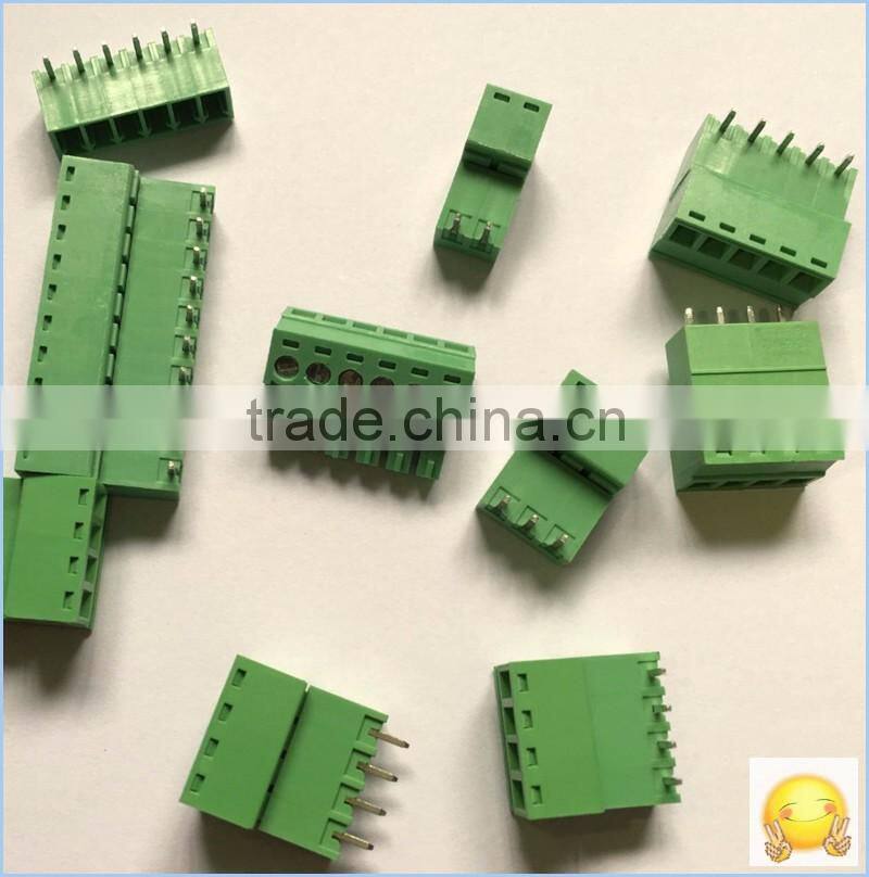 Factory Cutsom 2 3 4 5 6 7 10 Pin Screwed Pluggable 3.50 3.81 5.08 7.50 7.62mm PCB Terminal Block