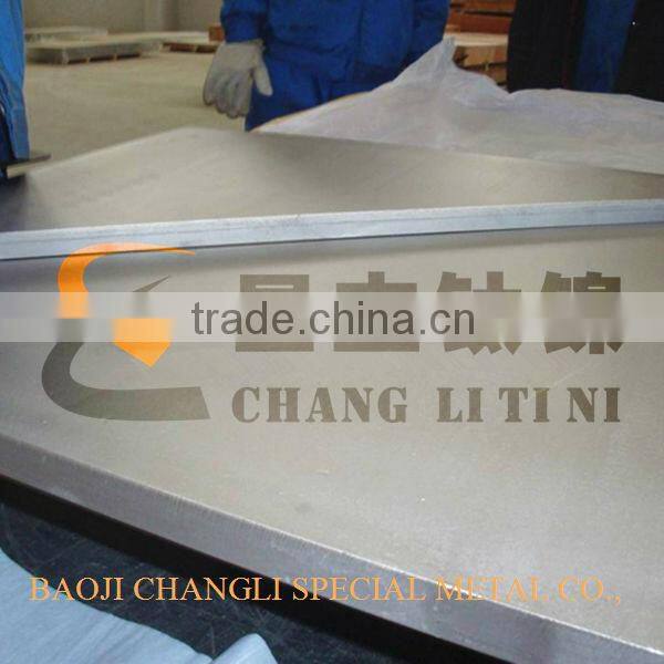 astmb265 titanium plate for industrial use