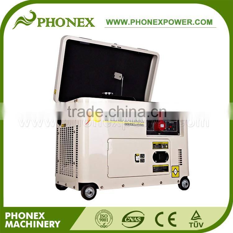 Phonex 5 Silent Diesel Generator Price 186FA 10HP Diesel Generator Set 3 Phase Diesel Generator