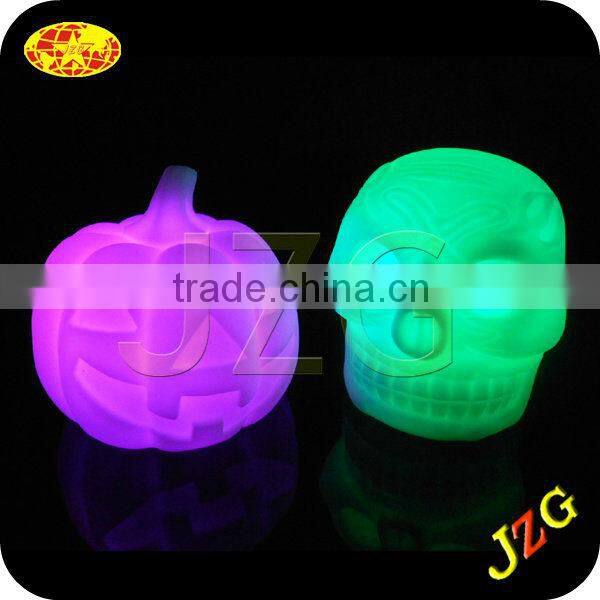 wholesale halloween skull for halloween decorations led night light glow in the dark plastic halloween skull head