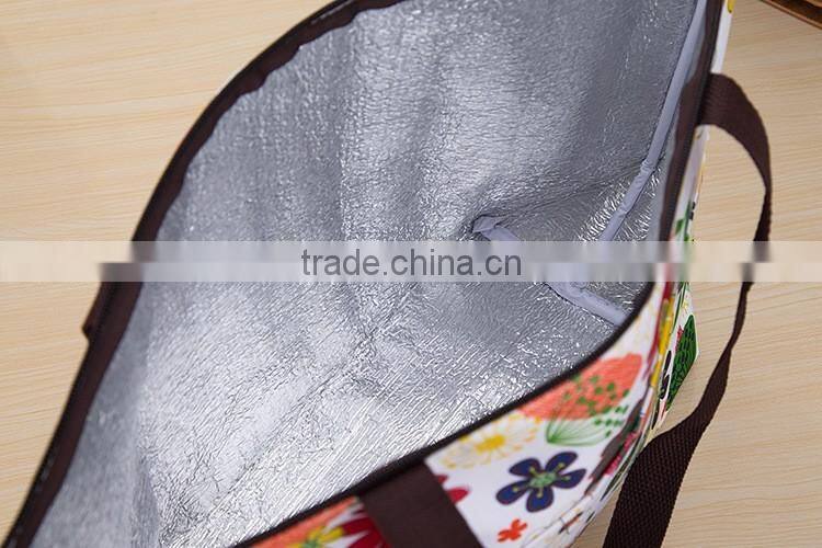 Flower Design Tote Mommy Bag Cooler Bag for Feeding-Bottle Thermo