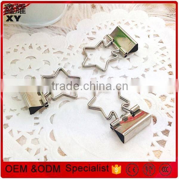 Professional crafts colorful shapes metal binder clip