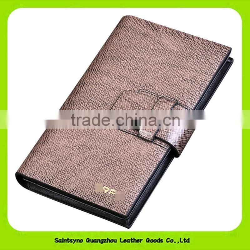 16233 China Supplier Nice Design Brown Leather Custom Passport Holder