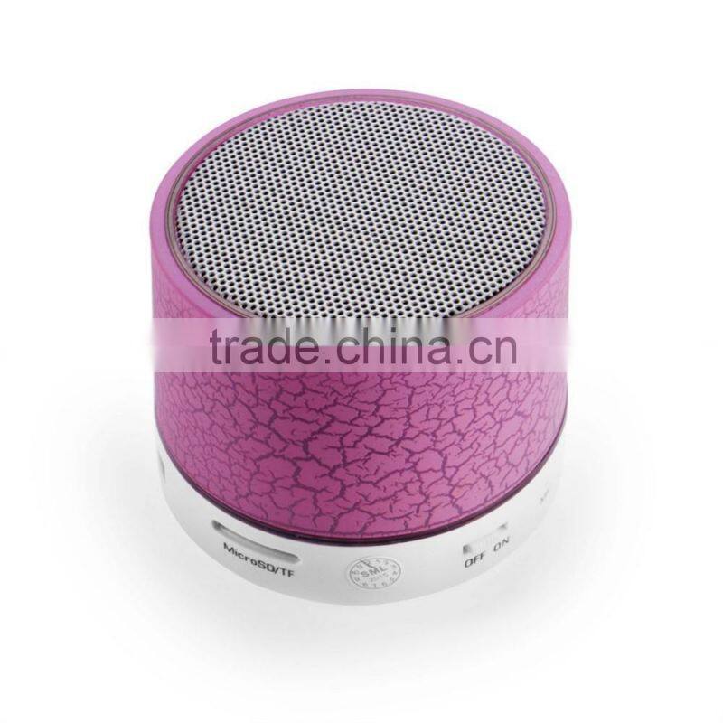 subwoofer with Colorful Mini Portable wireless metal LED bluetooth speaker