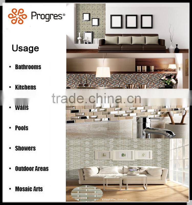 interior decoration Jigsaw pattern Wood mosaic tiles for wall background (PMW4)