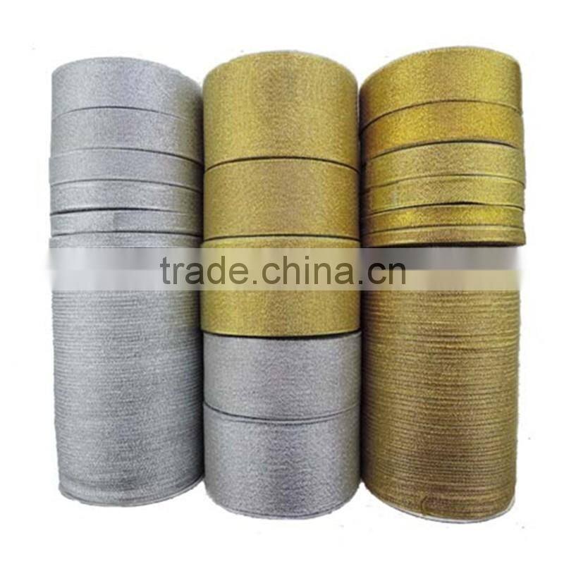 Metallic Golden Ribbon 3/4" inch wholesale