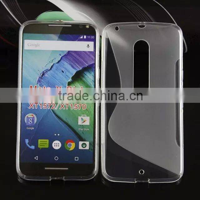 2015 new products S-Wave Phone case TPU GEL cover phone case for motorola moto x pure edition / style xt1575 china suppliers