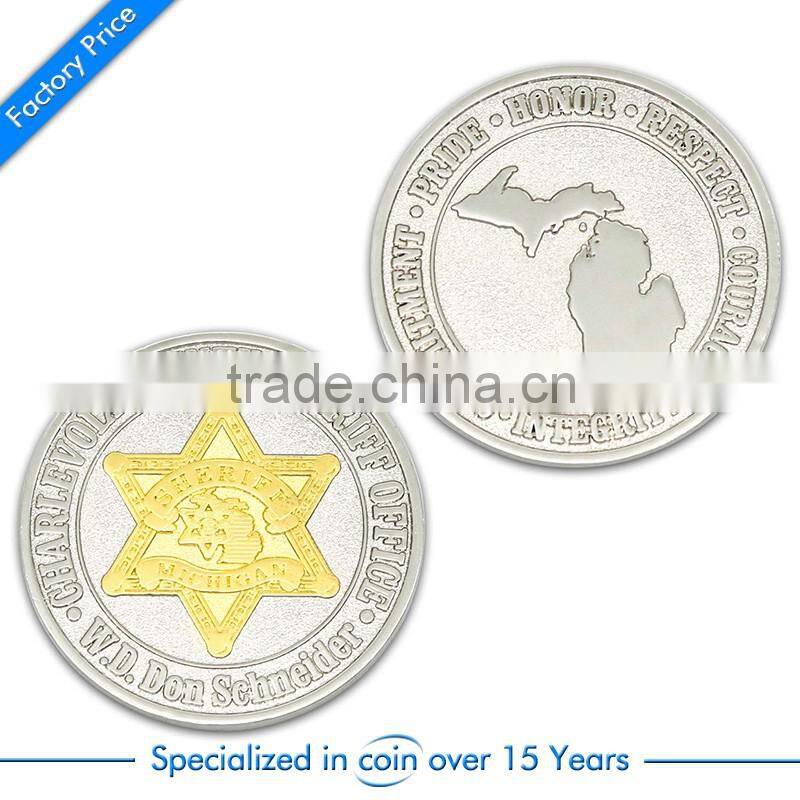 2016 high quality enamel souvenir coin with custom logo