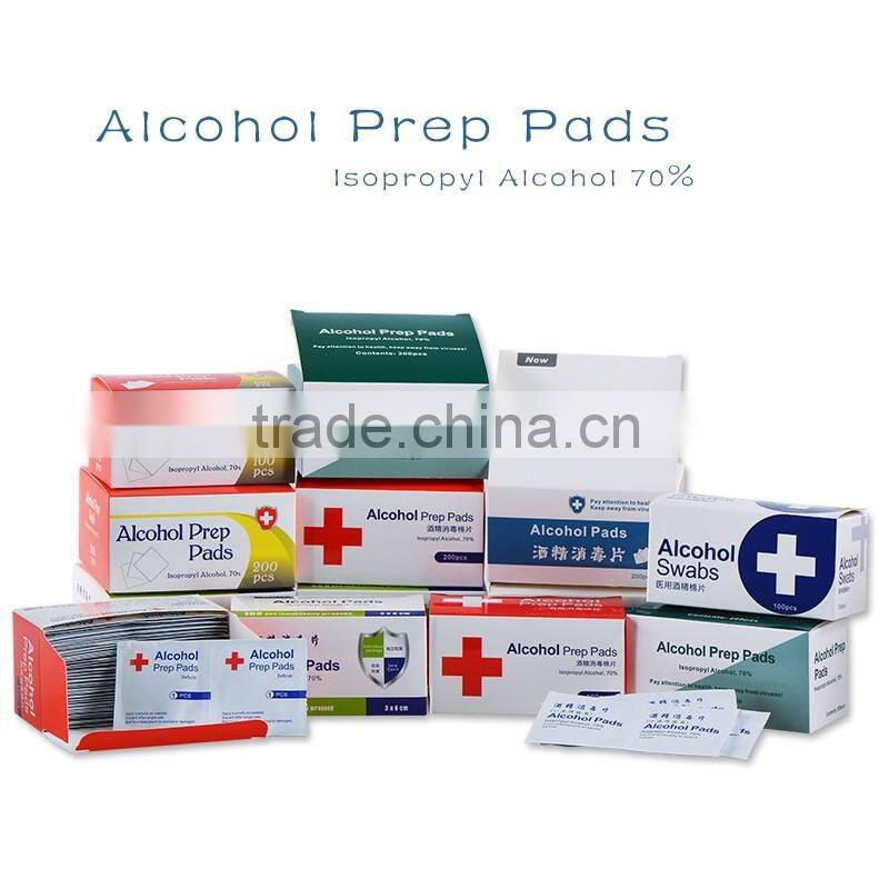 3*3cm non-woven cloth factory high quality 70% isopropyl alcohol antiseptic wipes
