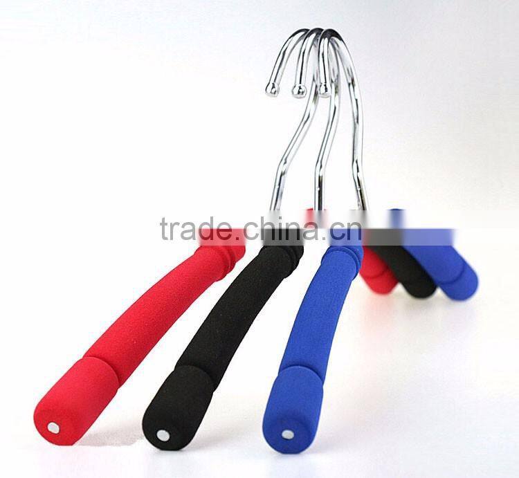 Strong Colorful Metal Clothes Hanger with Foam Padded, Non Slip