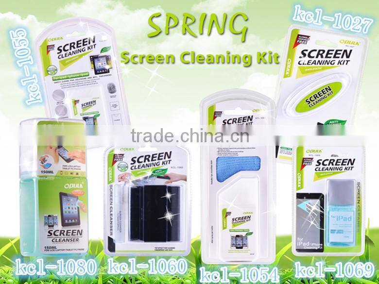 6 in 1 opula screen cleanig spray kit for camera, mobile phone, LCD, laptop with MSDS